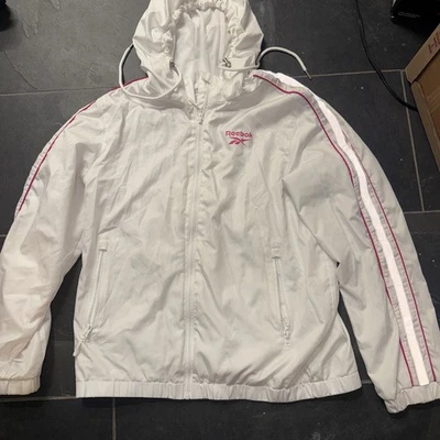 Reebok Lightweight Active Jacket With Hood White Womens  Medium designer Reebok  - Image 1 of 4