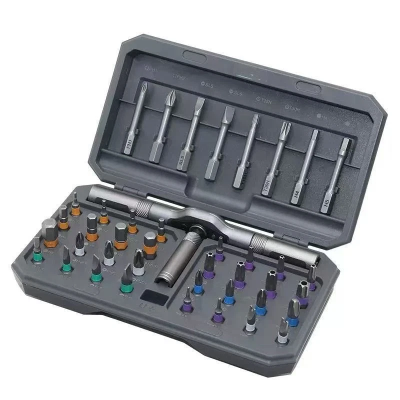 42 in 1 Magnetic Screwdriver Set, Multi Bit Free Combination Ratchet Repair Tool - Image 1 of 4