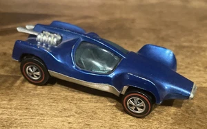 Hot Wheels Redline Mantis 1969 azul - interior gris - pintura increíble y líneas rojas - Imagen 1 de 18