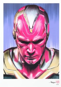"Vision" Marvel LE 8x12 Art Print by Thang Nguyen #/50 (PA) Renowned Artist (Sup - Picture 1 of 2