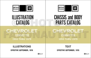 1953-1979 Corvette Master Parts Catalog Illustrated Chevrolet Part Book Manual - Bild 1 von 19