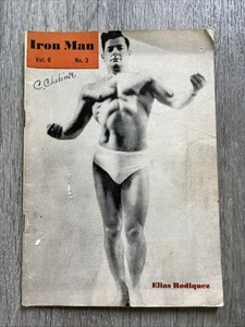 SELTENE Peary Rader THE IRON MAN Zeitschrift ELIAS RODIQUEZ JUL AUGUST 1945 VOL 6 NR 3 - Bild 1 von 22