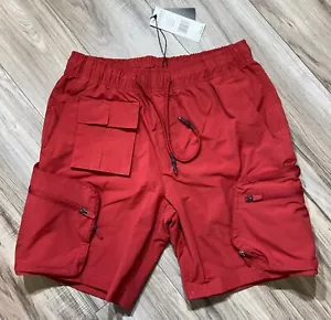 JORDAN CRAIG Retro Altitude Cargo Shorts (Red) - Picture 1 of 2