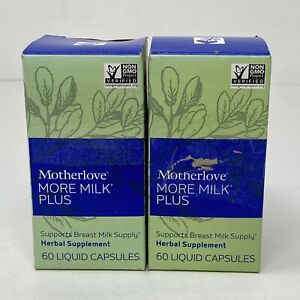 Motherlove More Milk Plus, 60 Capsules Each, 2 Pack Exp 11/2025