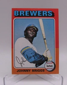 1975 Topps Mini Baseball Card #123 Johnny Briggs - Picture 1 of 2