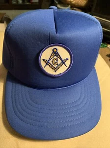 Freemason Mason Masonic Hat Cap Blue Adjustable FAST SHIP - Picture 1 of 3