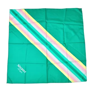 Vintage 80s Newport Stripes Cigarette Scarf Wrap Pastel - Picture 1 of 4