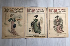 3x Revues illustrées LA MODE DU PETIT JOURNAL Année 1907 - Picture 1 of 7