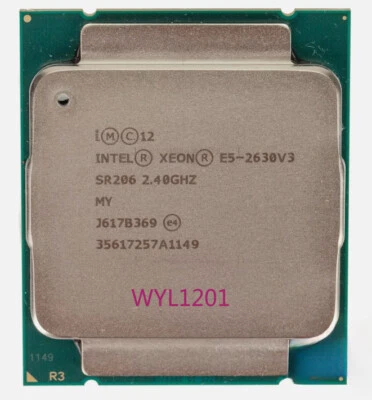 Intel Xeon E5-2630 V3 2.4GHz 8 Core 20MB SR206 LGA2011-3 85W CPU Processor - Image 1 of 2