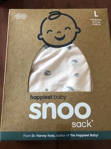 Happiest Baby Snoo Sack Baby Swaddle Gr. L (4 - 6 mts) Bio Baumwolle Creme - Bild 1 von 4