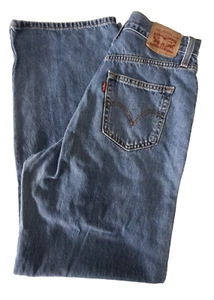 Levis Strauss & Co Blue denim jeans high waisted straight Size 28 Free postage - Picture 1 of 7