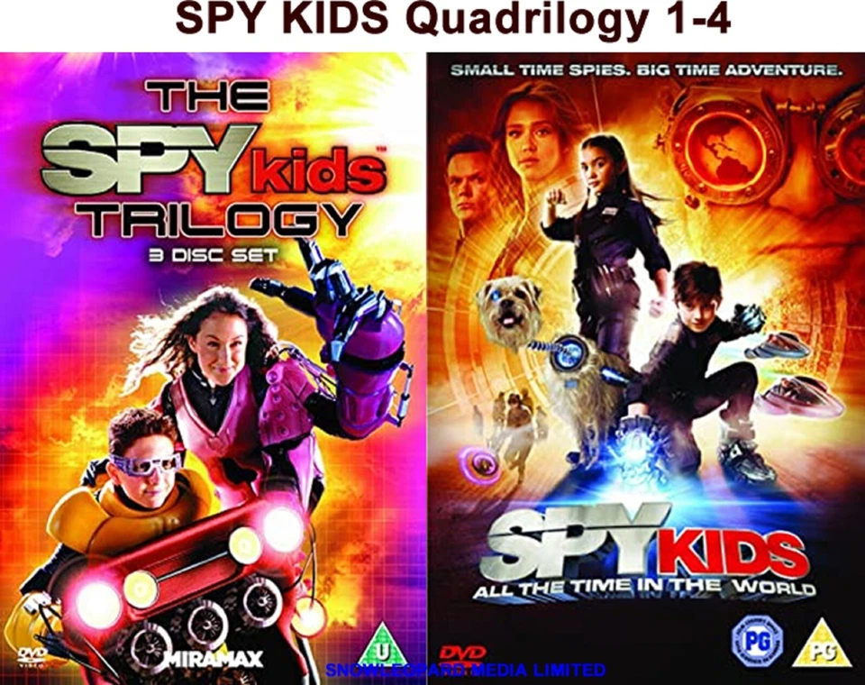 SPY KIDS Quadrilogy 1-4 DVD Complete Collection Part 1 2 3 4 Movie Film New R2 - Image 1 of 1