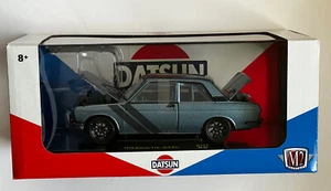 M2 Machines 1970 Datsun 510 Blue Chrome 1:24 CHASE 1/750 R101 22-22 New 2023 - Picture 1 of 8