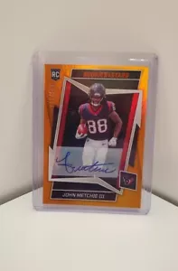 2022 Panini Rookies & Stars John Metchie I31 /149 Auto Orange Houston Texans - Foto 1 di 4