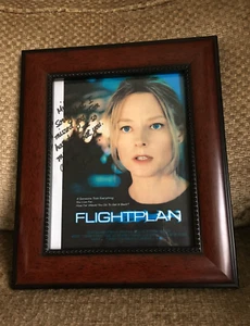 SIGNED! ~ JODIE FOSTER Horror Actress from Hannibal PAPER PHOTO autograph oop - Picture 1 of 8
