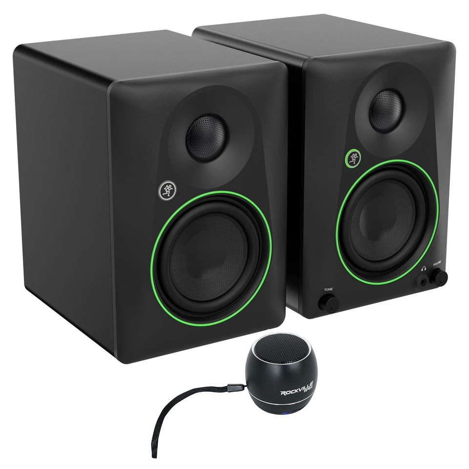 Mackie CR4.5 4.5" Powered Studio Monitors w/Tone Control+Portable Home Speaker - Image 1 of 4