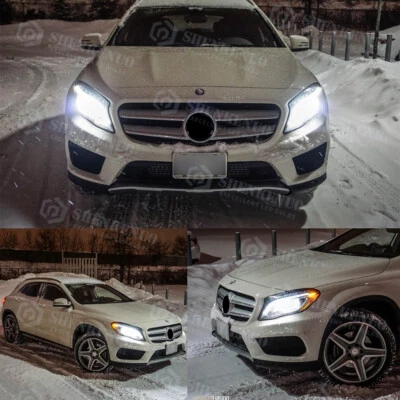 Kit de faros LED HID 6000K H7 blanco para Mercedes-Benz CLA250 2014-2016 haz bajo Foto 1 de 4