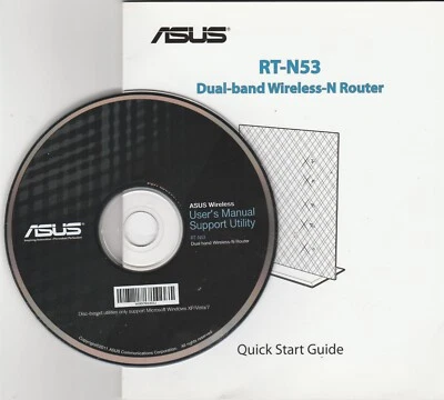 Router inalámbrico-N de doble banda ASUS RT-N53 manual de usuario/utilidad de soporte y guía ~ CD Foto 1 de 2