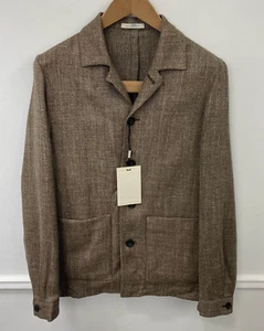 Men Suitsupply Walter HP Coat Wool Silk Linen Size UK/US34 EU44 - Picture 1 of 8