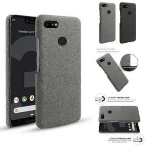 Case For Goolgle Pixel 3XL Fabric+PC Fabric Anti skid Case Cloth - Picture 1 of 2