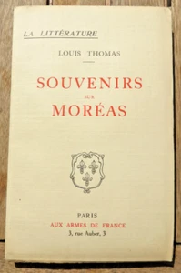 SYMBOLIK/SOUVENIRS SUR MOREAS/L.THOMAS/ED AUX ARMES DE FRANCE/1941 - Bild 1 von 1