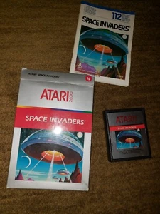 NTSC"" Silver Box""" SPACE INVADERS Atari 2600 rare CIB Complete nes - Picture 1 of 8