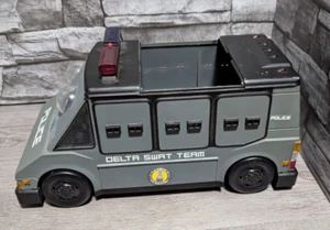 Vintage Robocop Delta Swat Team Police Van Armored Vehicle Figure Playset Truck - Picture 1 of 8