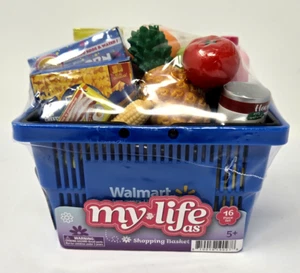 My Life as Walmart Cestino della Spesa con Cibo Verdura Frutta Giocattoli Gioco per Bambola *NUOVO - Foto 1 di 10