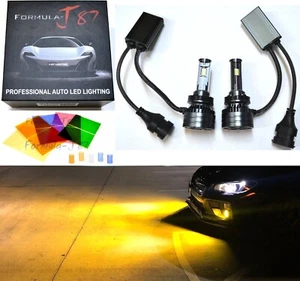 LED Kit F15 140W H11 3000K Yellow Two Bulb Headlight Low Beam Replace Upgrade OE - Picture 1 of 23