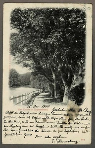 AK HAMBURG: Alte Weiden bei POPPENBÜTTEL, Knackstedt & Näther, gelaufen 1900 - Bild 1 von 2