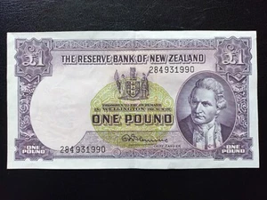 New Zealand 1 Pound, 1956-1967,  (P-159d) - Picture 1 of 14