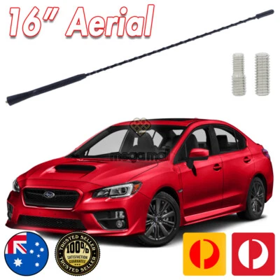 ANTENNA / AERIAL FOR SUBARU WRX IMPREZA FORESTER OUTBACK LIBERTY WHIP 16 INCH  — 第 1/4 张图片