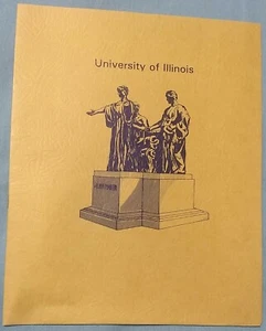 University of Illinois UIUC Alma Mater Logo Two Pocket Folder, Vintage 1970s - Bild 1 von 7