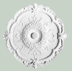 Orac Decor R31 Rosone Decorazione Archi Poliuretano Bianco Diametro Ø38,5 H2,7cm - Imagen 1 de 2