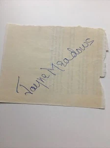 Jayne Meadows Signed Page Autographed Signature And News Paper Picture Of Event - Picture 1 of 6