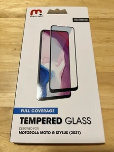 MYBAT PRO Full Coverage Tempered Glass for Motorola Moto G Stylus (2021) - Picture 1 of 2