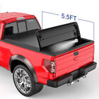 5.5FT 3 Fold/Tri-Fold Soft Truck Bed Tonneau Cover For 2009-2014 Ford F150 F-150