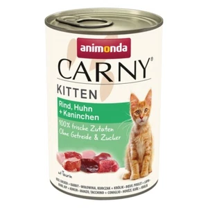 Animonda Carny Kitten Rind, Huhn & Kaninchen 12 x 400g (9,56€/kg) - Bild 1 von 1