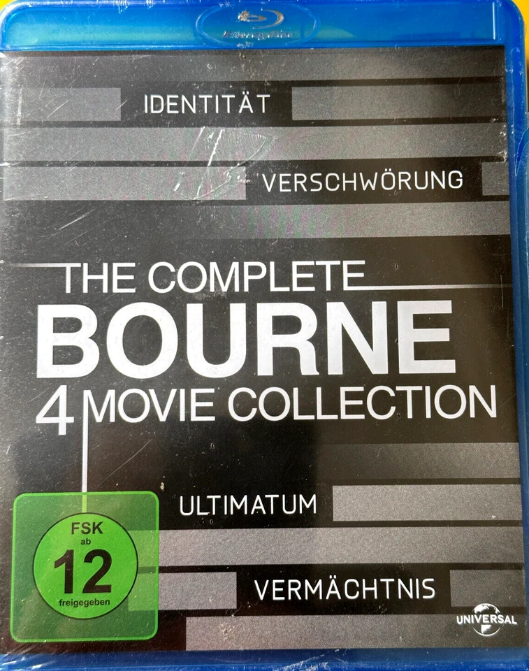 The Complete Bourne 4 Movie Collection Filme  1-4 -  4BluRay   Neu OVP  D09 - Bild 1 von 1
