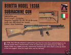 CARTE PHOTO armes à feu classiques modèle beretta 1938a 9 mm Italie Atlas Classic