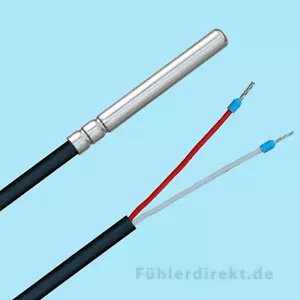 PT100 TEMPERATURFÜHLER 2 METER PVC KABEL PT 100 Temperatursensor / Fühler - Bild 1 von 1