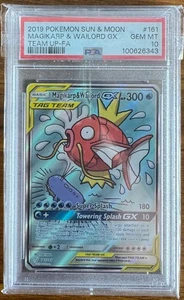 Pokemon Magikarp & Wailord GX Team Up Full Alt Art #161 PSA 10 Gem Mint English - Bild 1 von 2