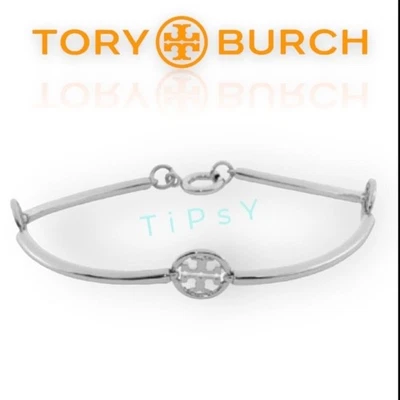 ✺Beautiful Tory Burch Silver Miller Double T Bracelet - Image 1 of 3