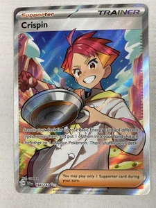 Crispin 164/142 - Pokemon TCG Stellar Crown Ultra Rare Full Art Trainer Holo NM - Bild 1 von 2
