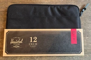 Herschel 12 inch for MacBook Anchor Padded Fleece Lined Zip Sleeve Laptop Case - Afbeelding 1 van 7
