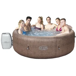 Inflatable Swimming Pool 5-7 People Hot Tub Massage Swim Spa Outdoor Lay-Z-Spa - Picture 1 of 24