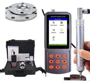 Digital Ultrasonic Hardness Tester with Test Force 49N Scale HV HRC HRA HRB HBW - Picture 1 of 12