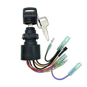 Switch with Key Replacement for Mercury Mariner Outboard Motor Control Box with - Picture 1 of 6