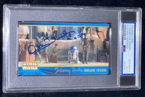 Kenny Baker & Anthony Daniels "Star Wars" Topps Ep 1 Signed Rookie Card Auto PSA - Picture 1 of 4