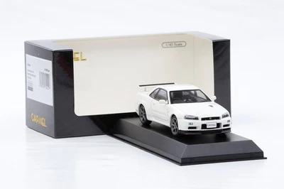 1:43 Carnel Di Kyosho Nissan Skyline NÜR GT-R VSPEC II BNR34 2002 Pearl Bianco - Immagine 1 di 4